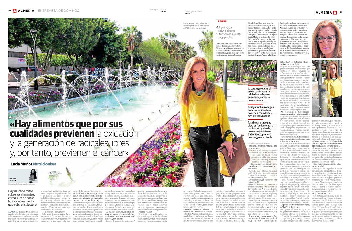 Entrevista en el Diario de Almería